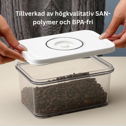 Set med 3 vakuumbehållare (S, M, L) i högkvalitativ SAN-polymer, BPA-fria